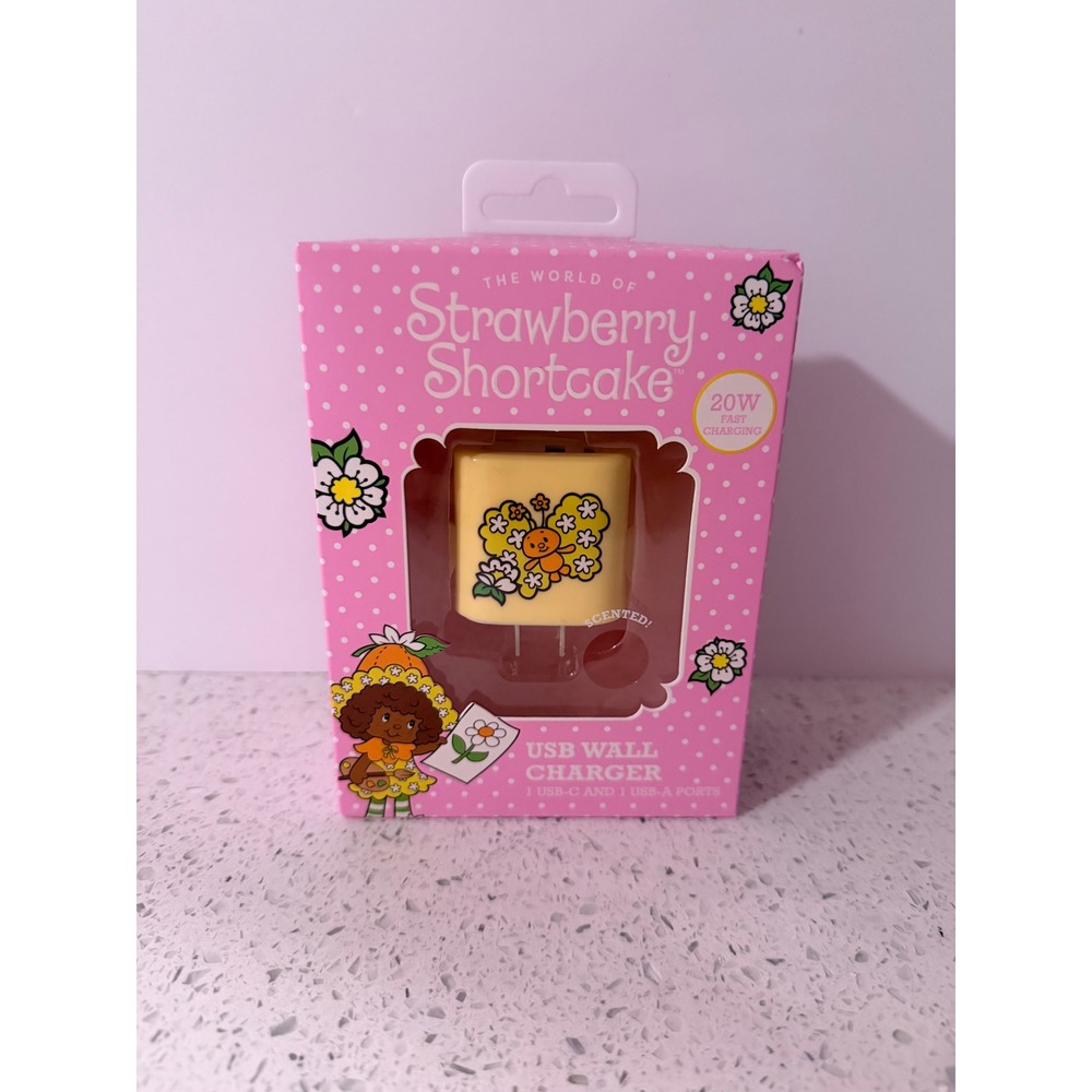 Strawberry Shortcake 20W Fast Charging USB Wall Charger Dual Port USB-C USB-A